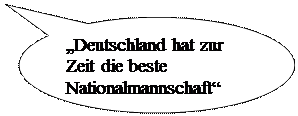 Ovale Legende: Deutschland hat zur Zeit die beste Nationalmannschaft